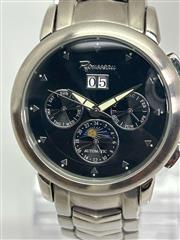 Rousseau Automatic Moonphase Calendar Men's Watch Exhibition Case Back ref. 745-
